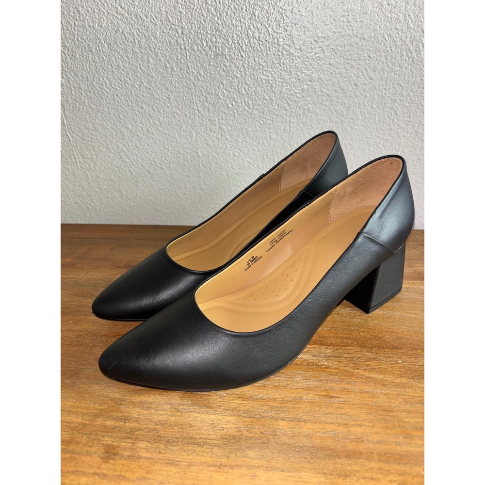 Nisolo Fiorela Go-To Mid Heel Black Size 10 worn once